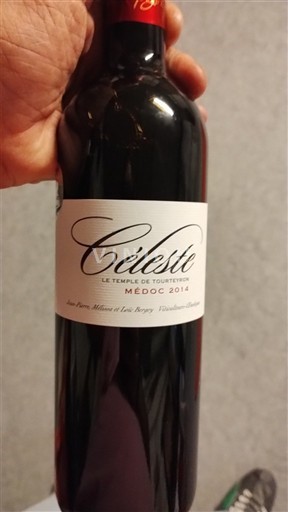 Bordeaux Médoc Le Temple de Tourteyron Céleste 2014