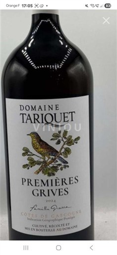 Southwest Côtes de Gascogne Domaine Tariquet Premières Grives 2024