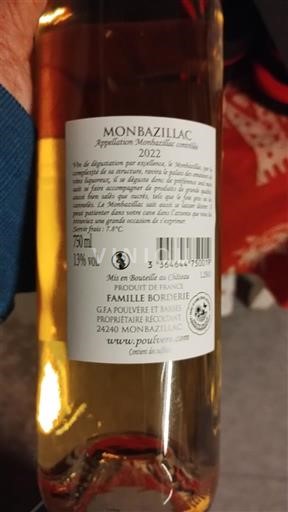 Sud-Vest Monbazillac Famille Borderie 2022