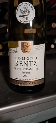 Alsácia Alsácia Grand Cru Grand Cru Edmond Rentz Froehn 2021