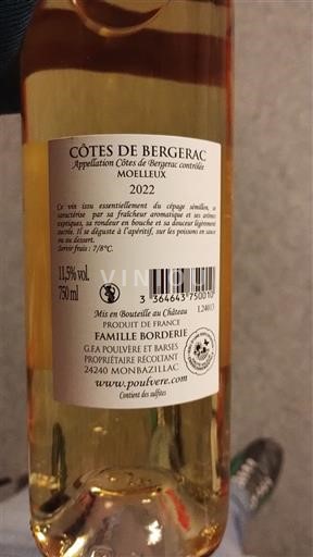 Lounais-Ranska Côtes-de-bergerac Château Pulvere Famille Bordier 2022