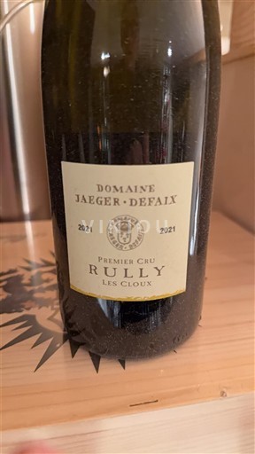 Bourgondië Rully Premier Cru Domaine Jaeger-Defaix Les Cloux 2021