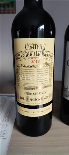 Bordeaux Saint-Émilion Château Balestard la Tonnelle 2019