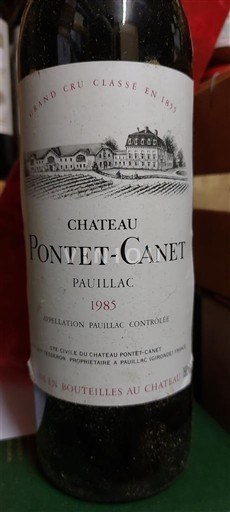 Бордо Пойяк Grand Cru Château Pontet-Canet 1985