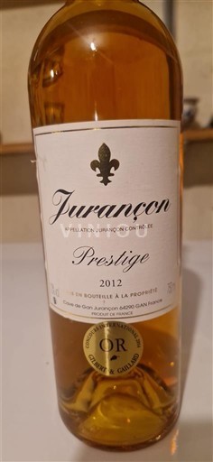 Lounais-Ranska Jurançon Domaine Gan Jurançon Prestige 2012