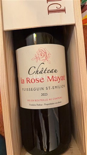 Bordeaux Puisseguin-saint-émilion Château La Rose Mayat 2023