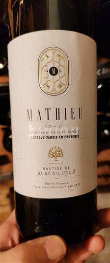 Provence Coteaux Varois în Provence Bastide de Blacailloux Mathieu 2021