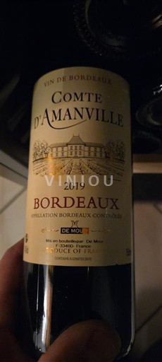 Bordeaux Comte d'Amanville 2019
