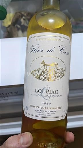Bordeaux Loupiac Fleur de Crus 2010