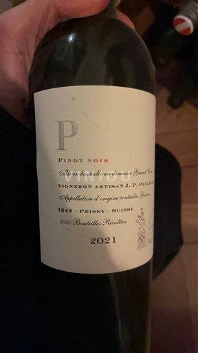 Geneva Vigneron artisan J.-P. Pellergin Pinot Noir 2021