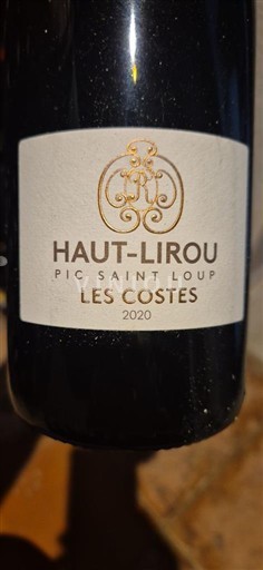 Languedoc Pic-saint-loup Haut-Lirou Les Costes 2020