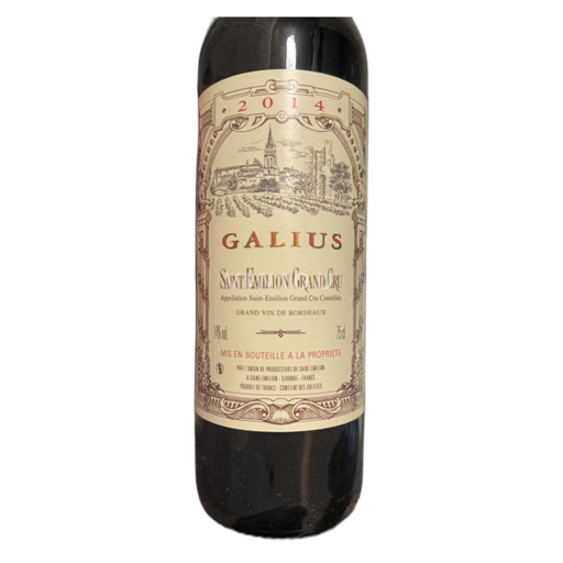Bordeaux Saint-Émilion Grand Cru Galius 2014