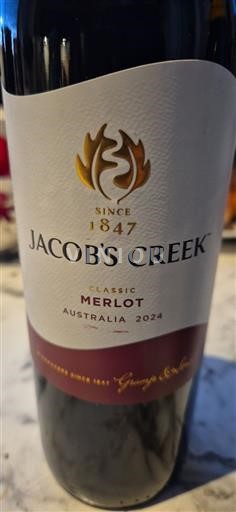 Australia de Sud Nespecificat Jacob's Creek Classic Merlot 2024