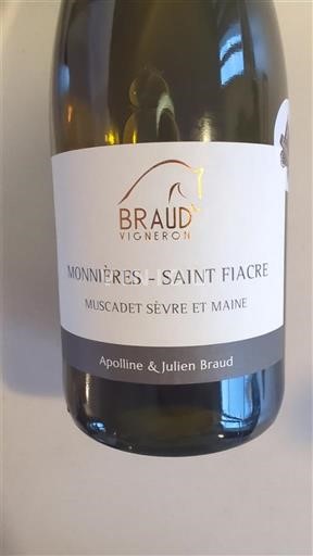 Valea Loarei Muscadet-Sèvre și Maine Braud Vigneron Monnières-Saint Fiacre 2022