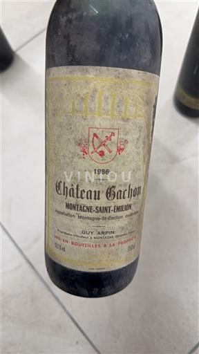 Bordeaux Montagne-Saint-Émilion Château Gachon 1986