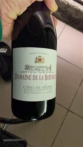Vallée du Rhône Côtes-du-rhône Domaine La Berthete 2024