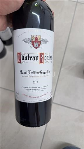 Bordeaux Saint-Émilion Grand Cru Grand Cru Château Rozier 2017
