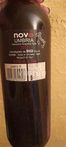 Umbria Nespecificat Bigi Novè 2012