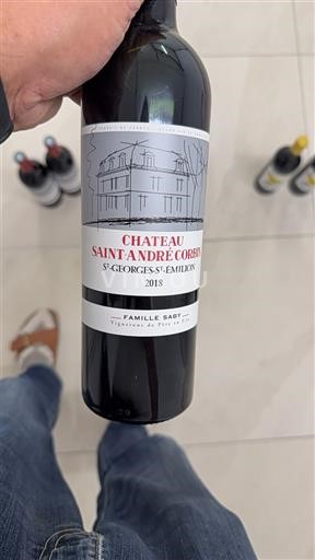 Bordeaux Saint-Georges-Saint-Émilion Château Saint André Corbin 2018