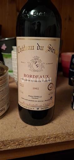 Bordeaux Château Siron 1992