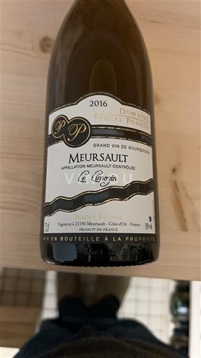 Wijnen Blanc sec Le Limozin Domaine Pascal Pouhlin 2016 Frankrijk Bourgondië Meursault AOC