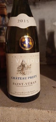 Burgundia Saint-Véran Château Prety 2015