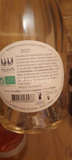 Valea Ronului Luberon Château Sannes 2021