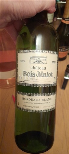Bordeaux Bordeaux alb Château Bois Malot 2025