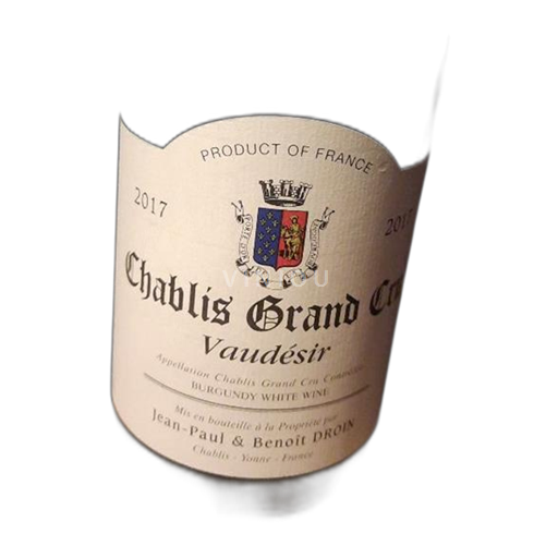 Bourgondië Chablis Grand Cru Grand Cru Jean-Paul et Benoît Droin Vaudesir 2017
