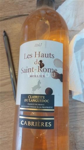 Languedoc Clairette de Languedoc Les Hauts de Saint-Rome 2013
