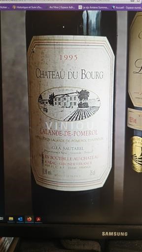Burdeos Lalande-de-Pomerol Château Bourg 1995