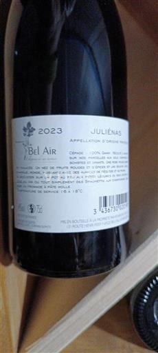 Beaujolais Juliénas Bel Air 2023