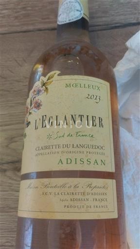 Languedoc Clairette de Languedoc La Clairette d'Adissan L'églantier 2013