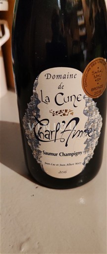Valle del Loira Saumur-Champigny Domaine La Cune Charl'Anne 2016