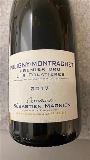 Burgundia Puligny-montrachet Premier Cru Domaine Sébastien Magnien Les Folatières 2017