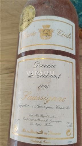 Sud-Vest Saussignac Domaine Cantonnnet 1997