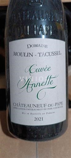 Vallée du Rhône Châteauneuf-du-pape Domaine Moulin-Tacussel Annette 2021
