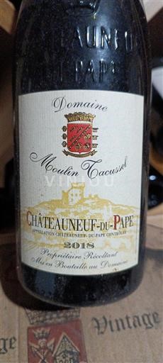 Vallée du Rhône Châteauneuf-du-pape Domaine Moulin Tacussel 2018