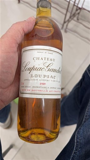 Bordeaux Loupiac Château Loupiac-Gaudiet 1989