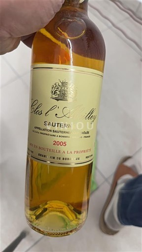 Bordeaux Sauternes Clos l'Allée 2005