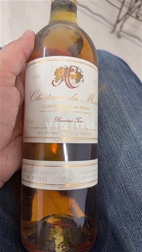 Bordeaux Sainte-Croix-Du-Mont Château Mont Première Trie 1998