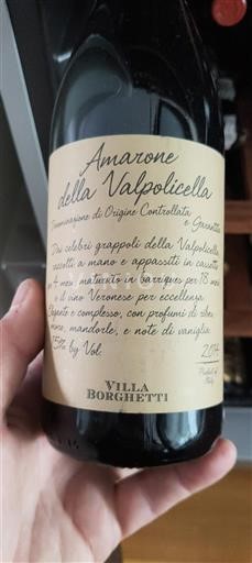Véneto Amarone della Valpolicella Villa Borghetti 2014