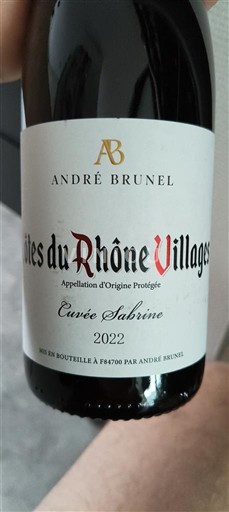 Valle del Ródano Côtes del Ródano Pueblos André Brunel Sabine 2022