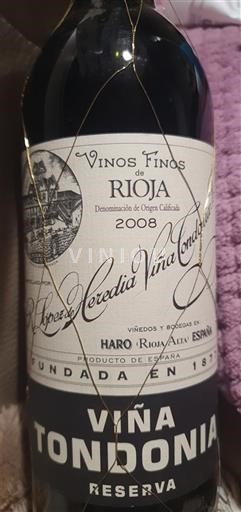 La Rioja Rioja Lopez de Heredia Viña Tondonia Reserva 2008