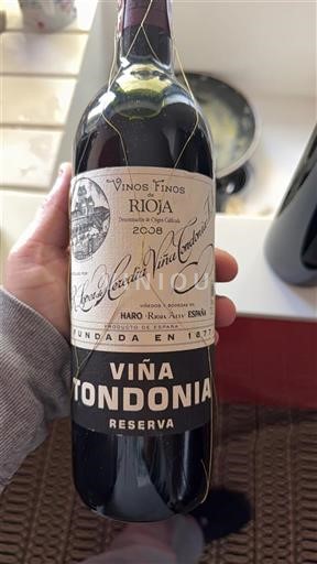 Wines Rouge sec Viña Tondonia Reserva Lopez de Heredia 2008 Spain La Rioja Rioja DO