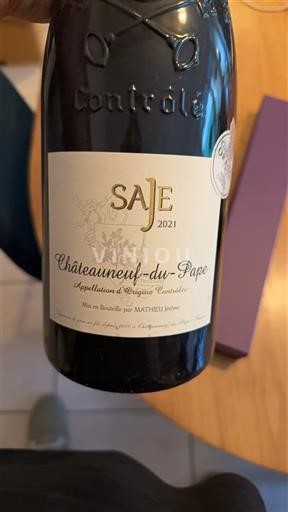 Vallée du Rhône Châteauneuf-du-pape Domaine Mathieu SaJe 2021
