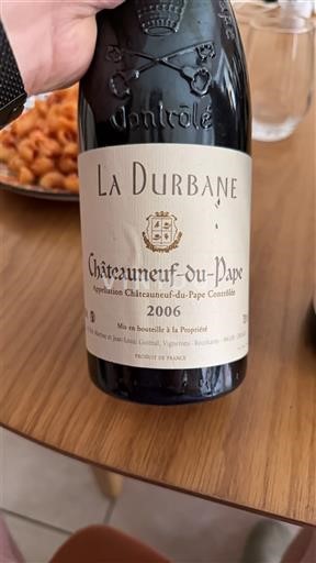 Rhônen laakso Châteauneuf-du-Pape La Durbane 2006