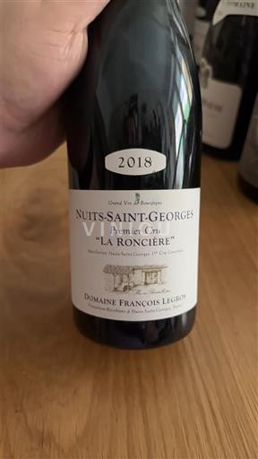 Burgundy Nuits-Saint-Georges Premier Cru Domaine François Legros La Roncière 2018