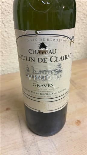 Bordeaux Graves Château Moulin de Clairac 2002