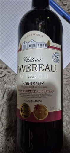 Bordeaux Château Favereau 2021